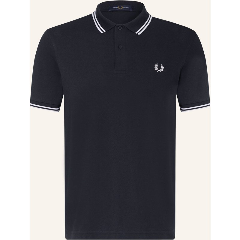 Fred Perry Piqué-Poloshirt blau