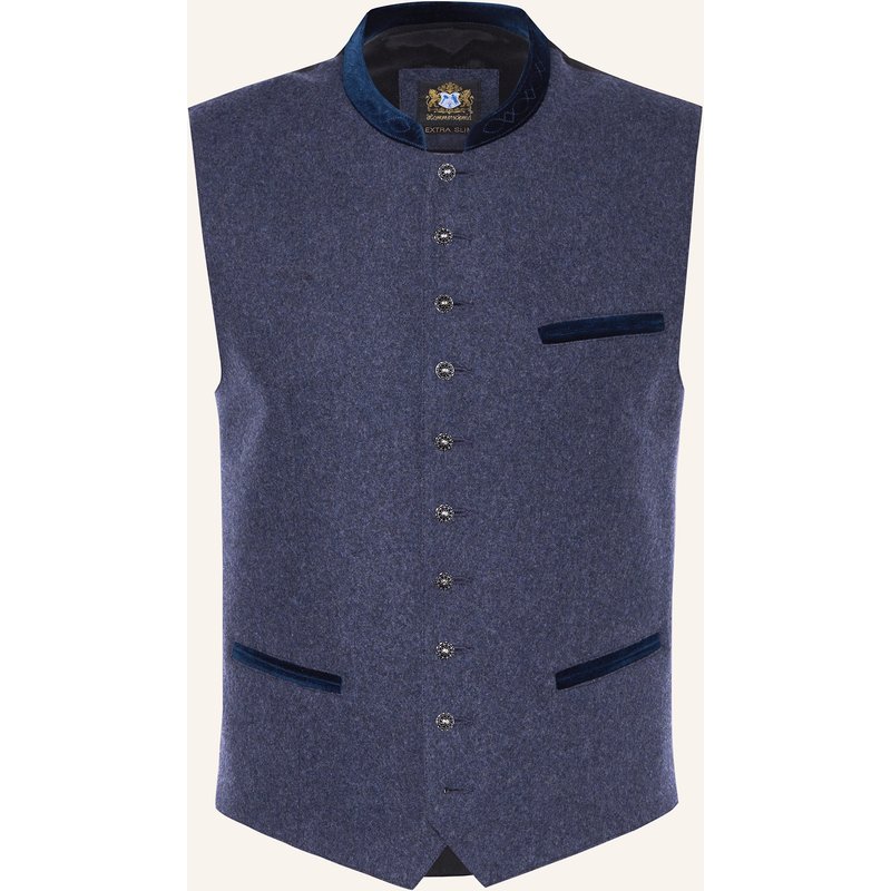 Hammerschmid Trachtenweste Manuel Extra Slim Fit blau