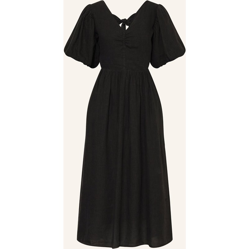 Mrs & Hugs Leinenkleid schwarz