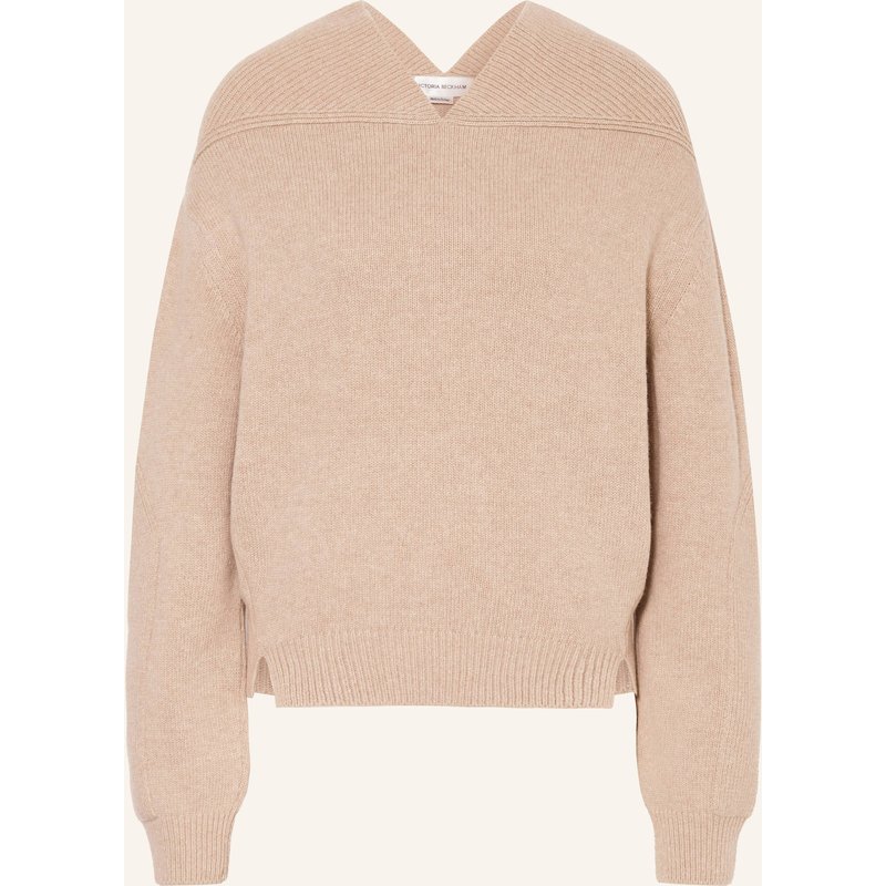Victoria Beckham Pullover Mit Cashmere beige