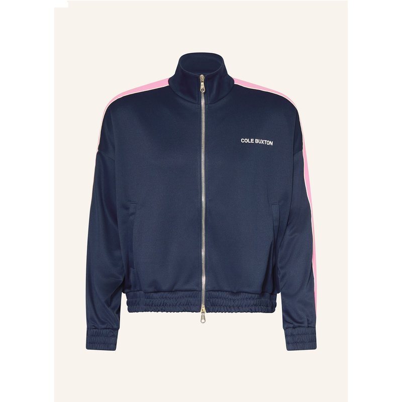 Cole Buxton Sweatjacke Contrast Tape blau