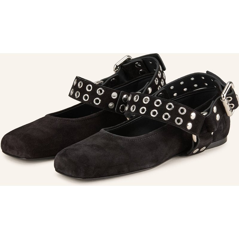Alaïa Mary-Jane-Ballerinas Mit Nieten schwarz