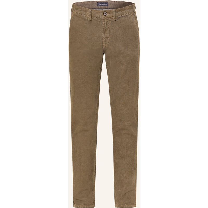 Strokesman's Cordchino Slim Fit gruen