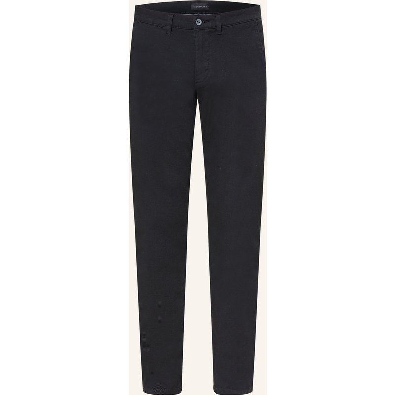 Strokesman's Piqué-Chino Slim Fit blau