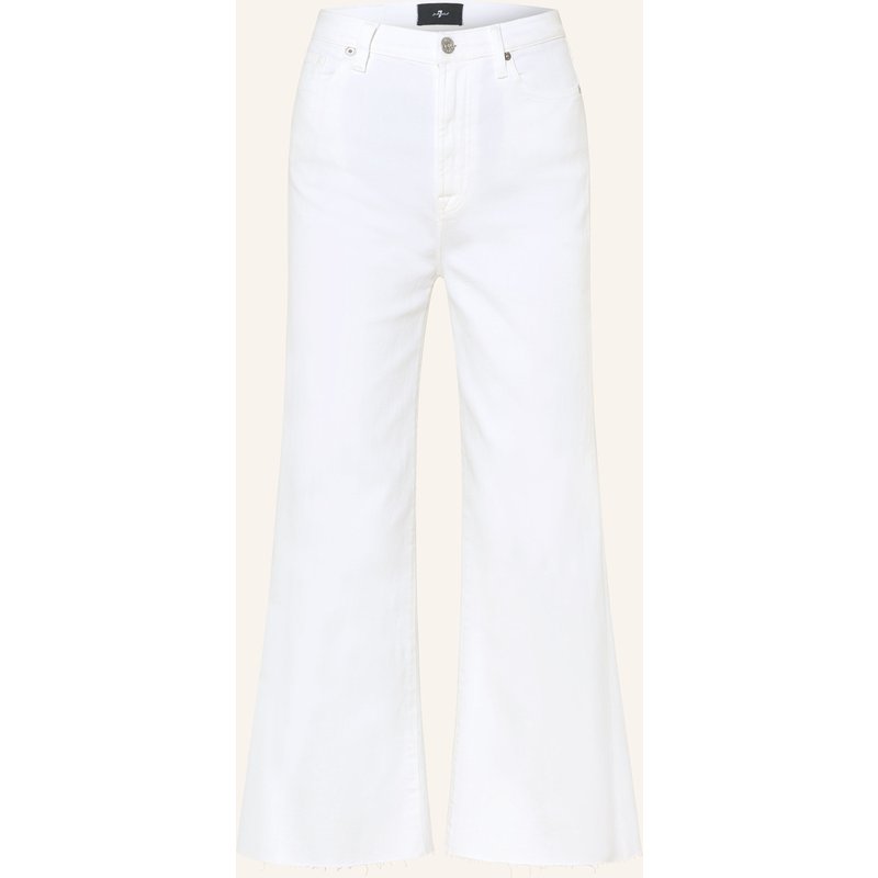 7 For All Mankind Flared Jeans Ultra High Rise Cropped Jo weiss