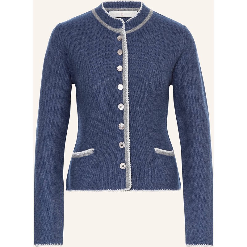 Johann & Johanna Strickjanker Mit Cashmere blau