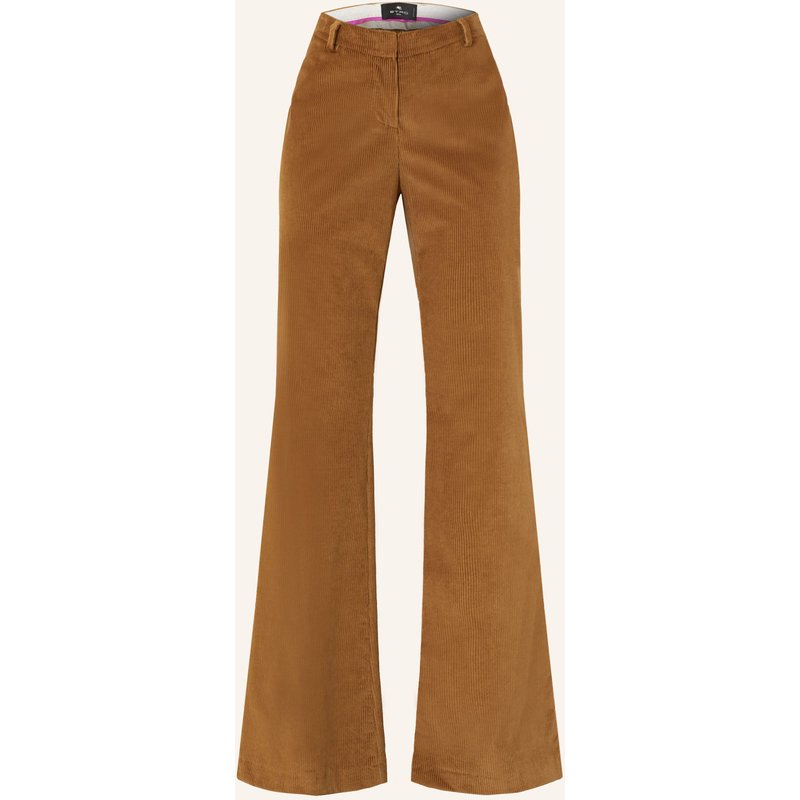 Etro Bootcut-Hose Aus Cord braun
