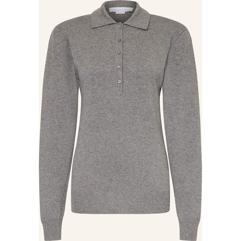 Stella Mccartney Strick-Poloshirt Aus Cashmere grau