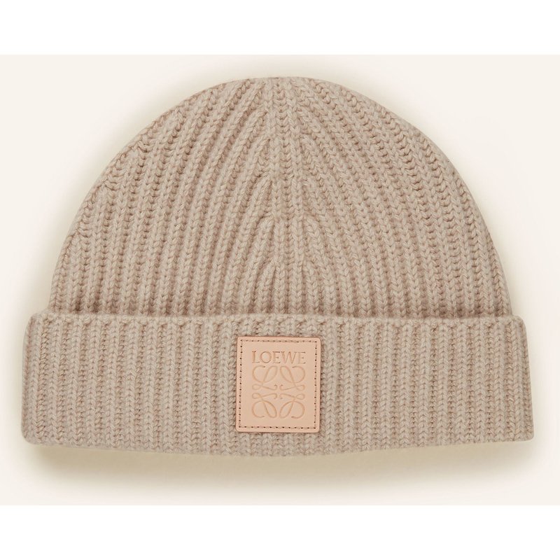 Loewe Cashmere-Mütze beige