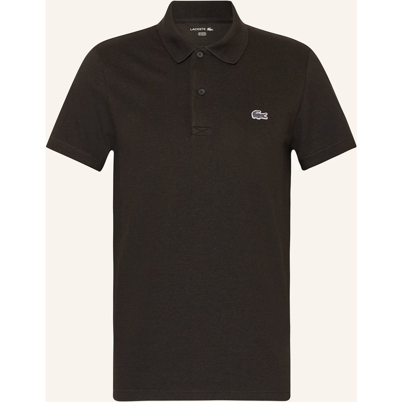 Lacoste Strick-Poloshirt Regular Fit braun