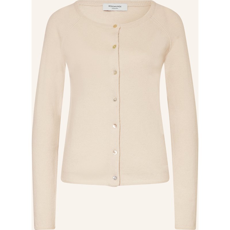 Rosemunde Strickjacke Laica Mit Cashmere weiss
