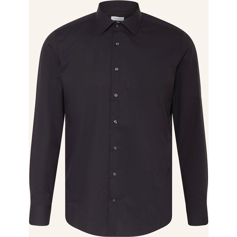 Seidensticker Hemd Slim Fit schwarz