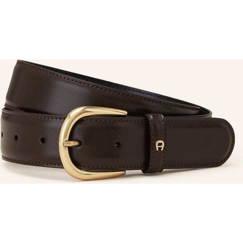 Aigner Ledergürtel Business braun