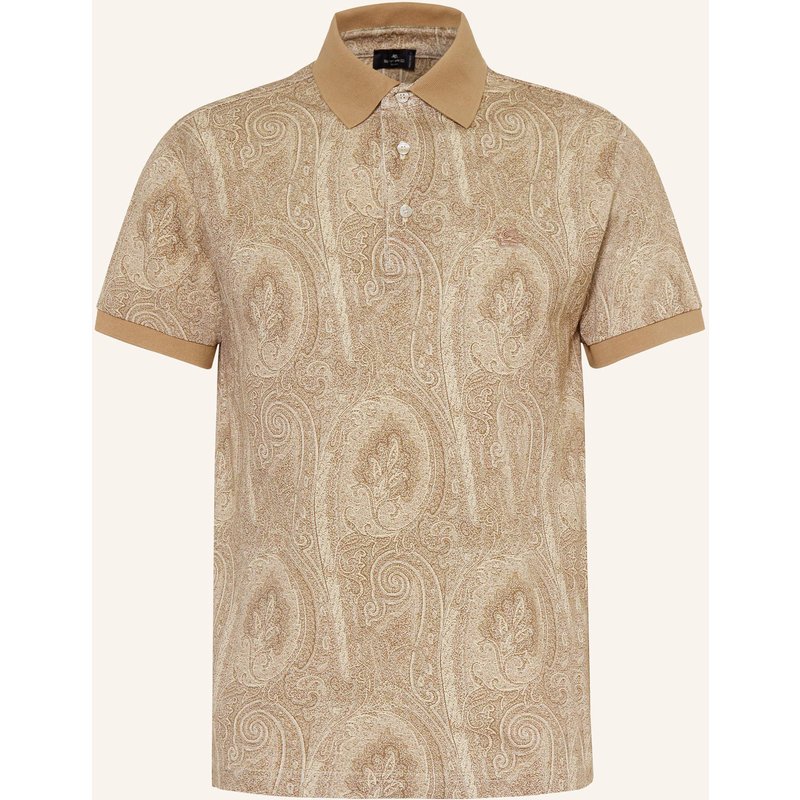 Etro Jersey-Poloshirt Regular Fit beige