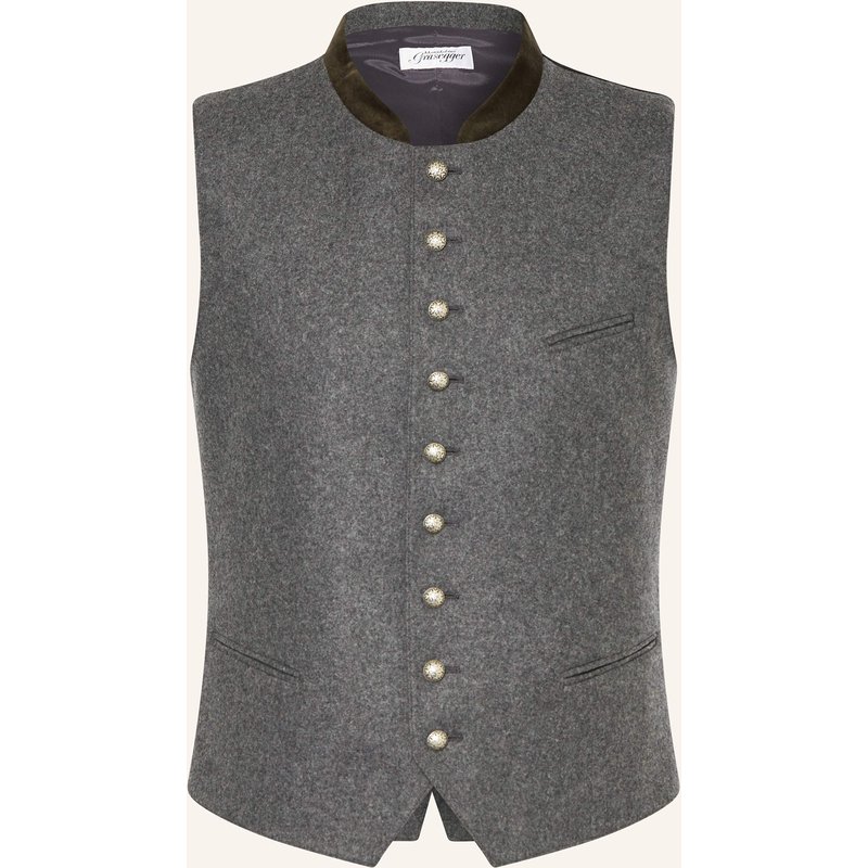 Grasegger Trachtenweste Aurach Slim Fit grau