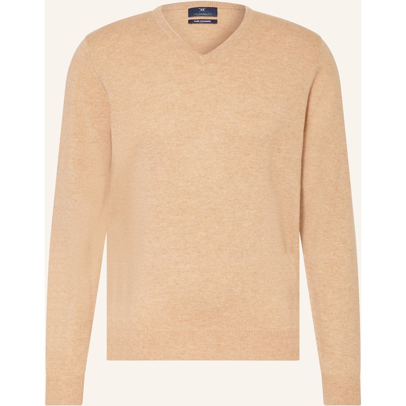 Strokesman's Cashmere-Pullover beige