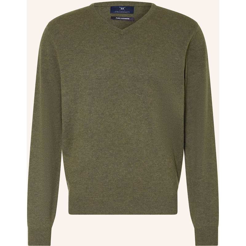 Strokesman's Cashmere-Pullover gruen