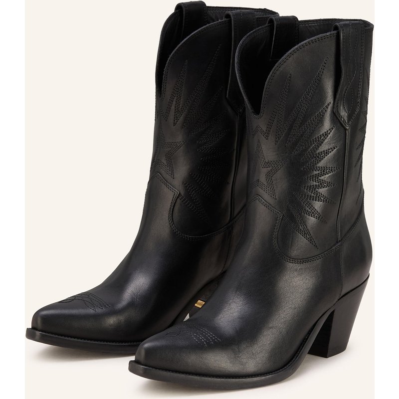 Golden Goose Cowboy Boots Wish Star schwarz