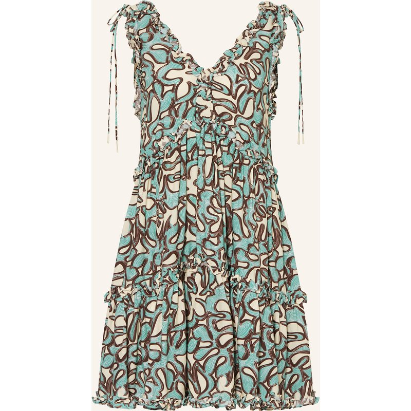 Malina Kleid Arabella Mit Volants blau