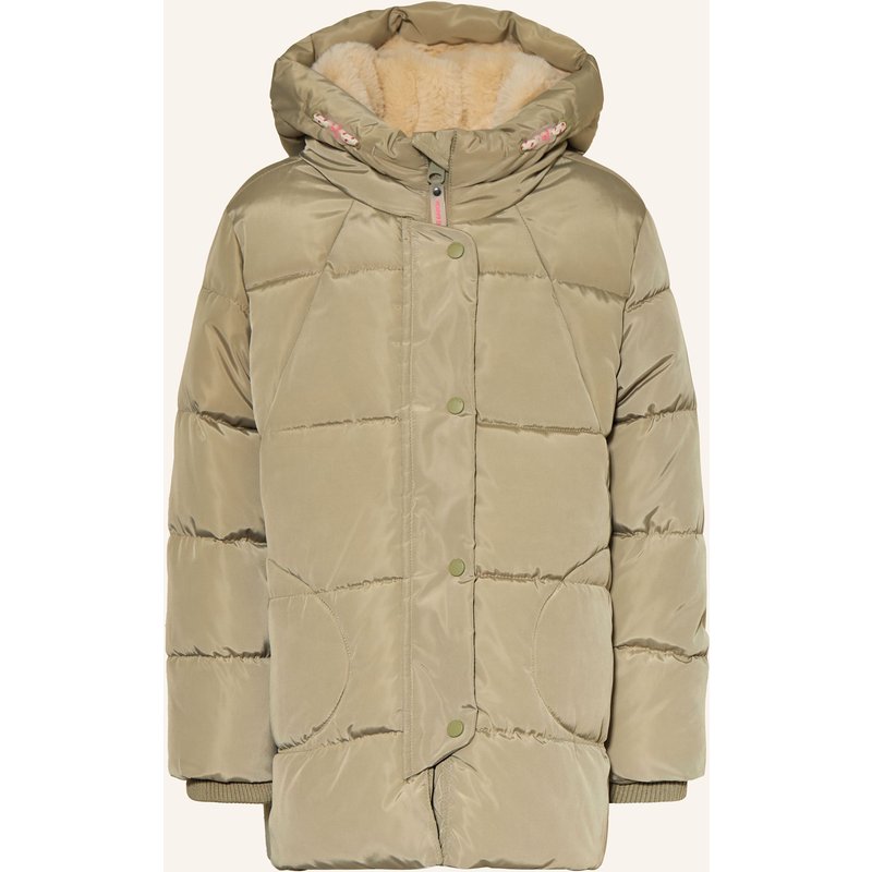 Garcia Steppjacke Mit Kunstpelz gruen