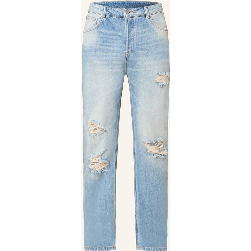 Cole Buxton Destroyed Jeans Slim Fit blau