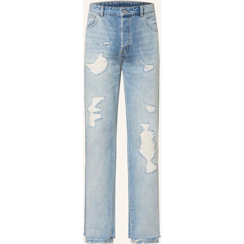 Cole Buxton Destroyed Jeans Regular Fit blau