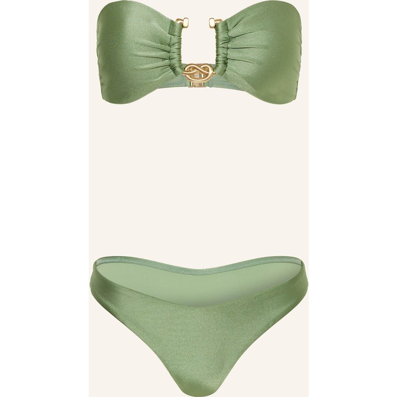 Zimmermann Bandeau-Bikini Rhiannon gruen