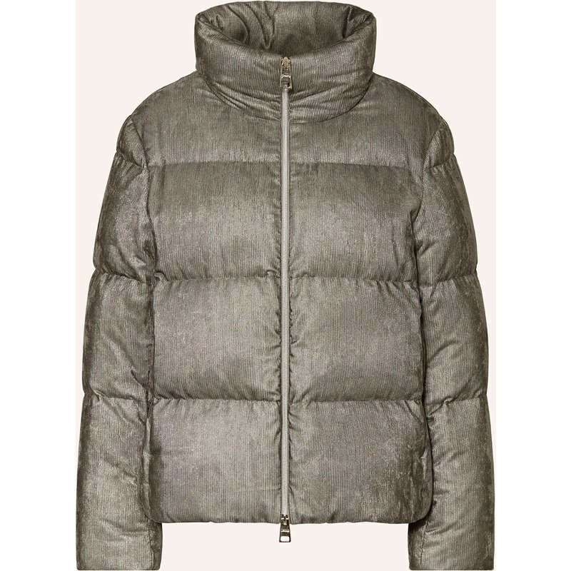 Herno Jacke Piumino Mit Glitzergarn grau