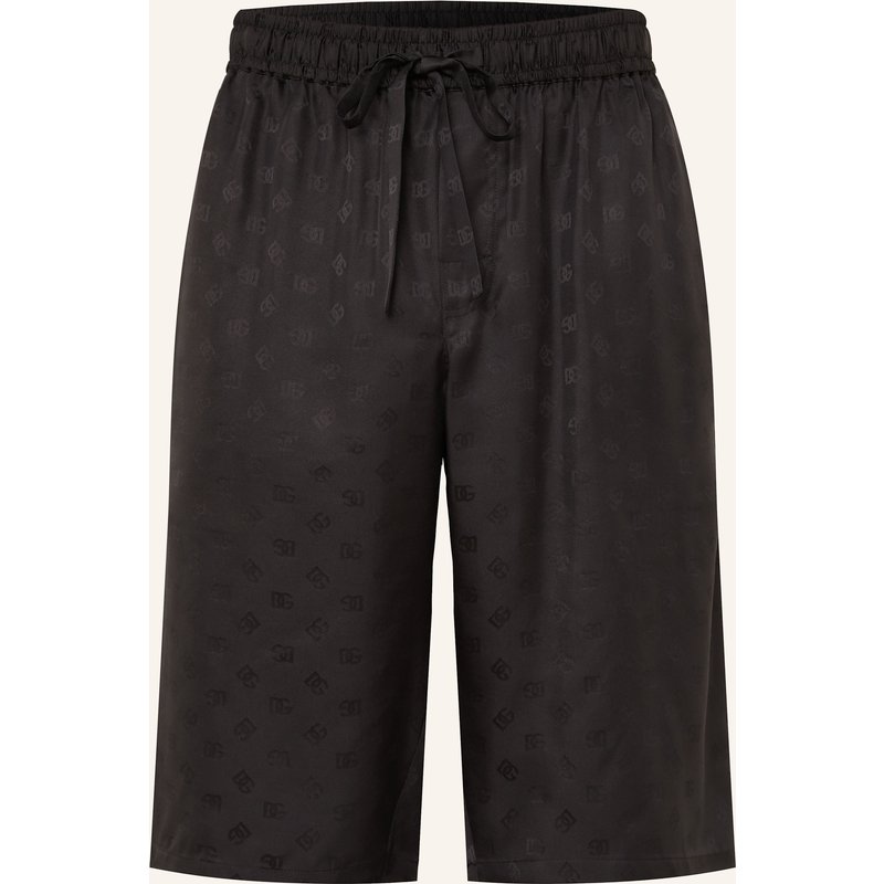 Dolce & Gabbana Seidenshorts schwarz