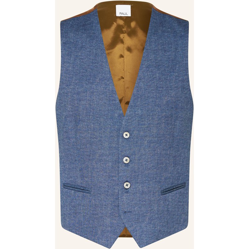 Paul Anzugsweste Slim Fit Aus Jersey blau