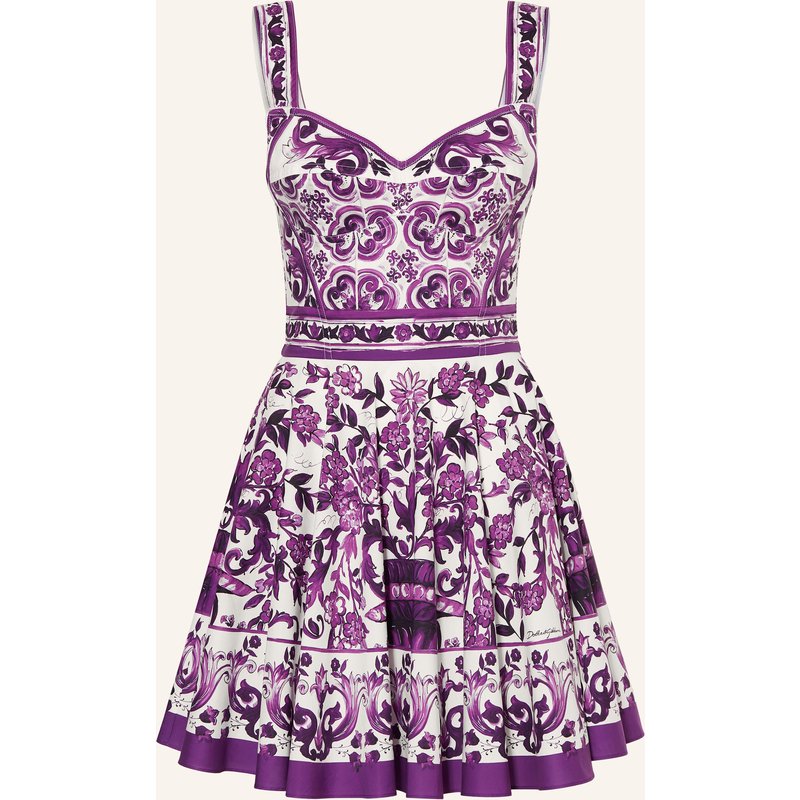 Dolce & Gabbana Cocktailkleid Majolica lila