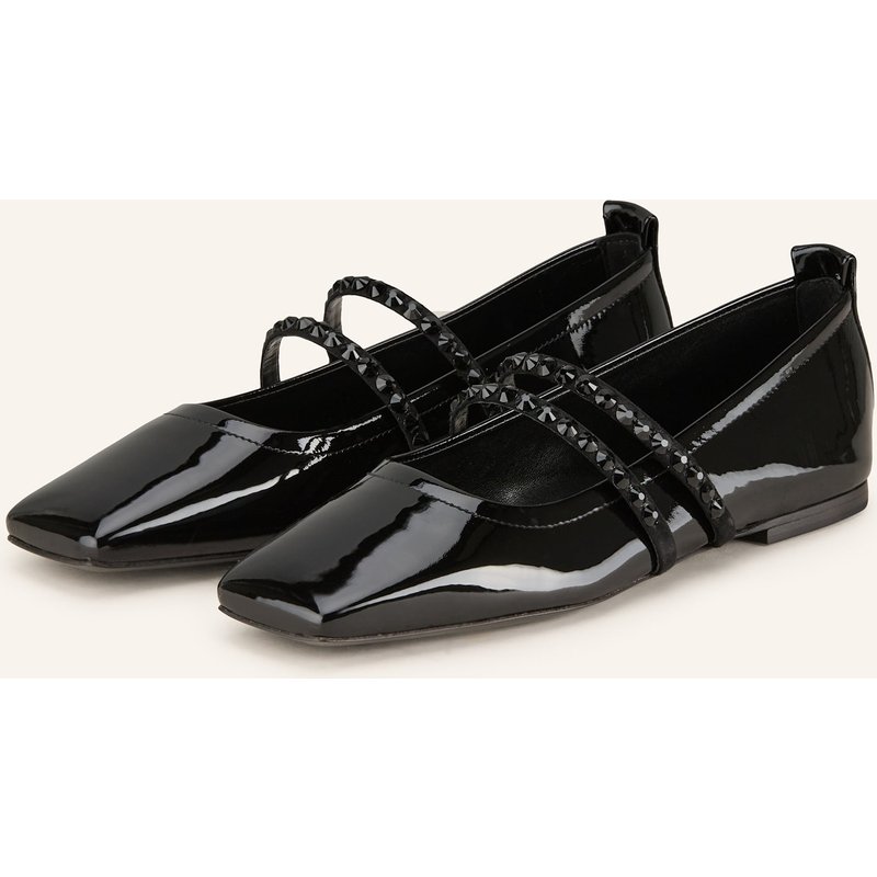 Kennel & Schmenger Mary-Jane-Ballerinas Leila Mit Schmucksteinen schwarz