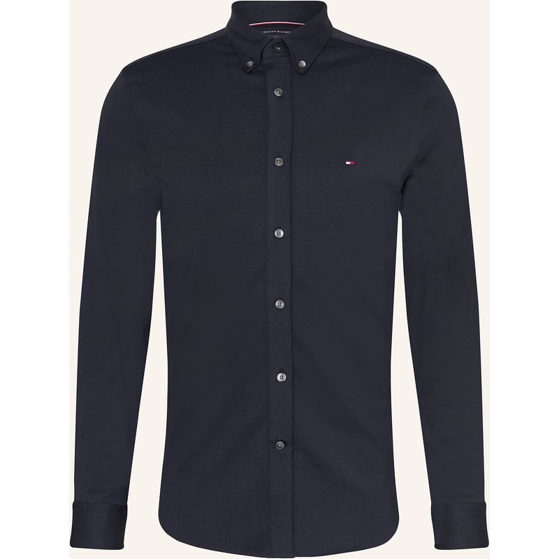 Tommy Hilfiger Hemd Performance Fit blau