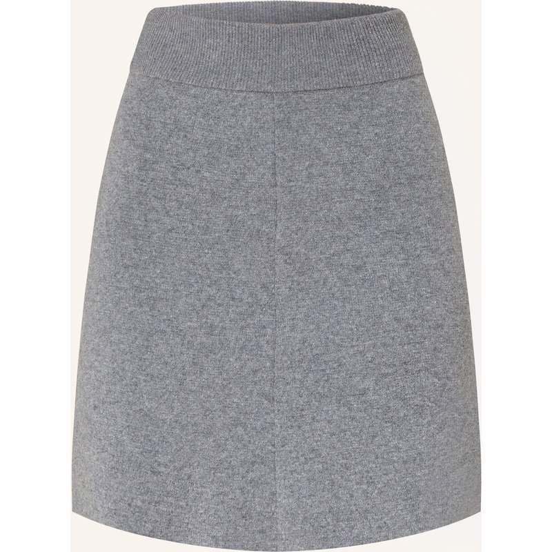Sosue Strickrock Aus Merinowolle grau