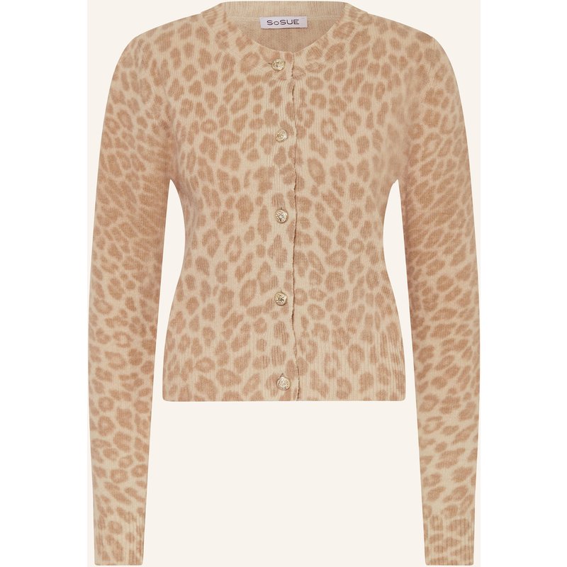Sosue Strickjacke Aus Merinowolle beige