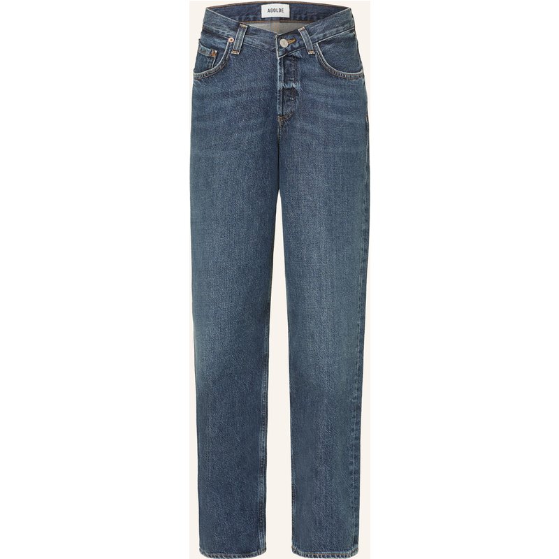Agolde Straight Leg Jeans V-Waist Baggy blau