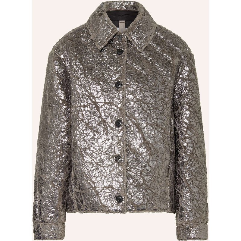 Blonde No.8 Teddyfell-Jacke Ira silber