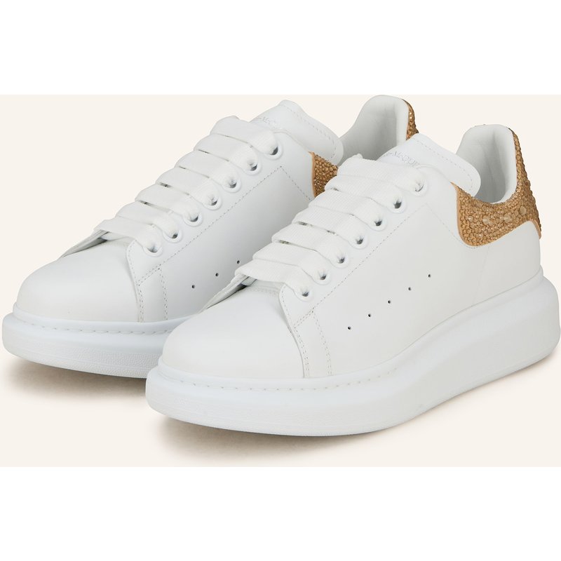 Mcqueen Sneaker Mit Schmucksteinen weiss