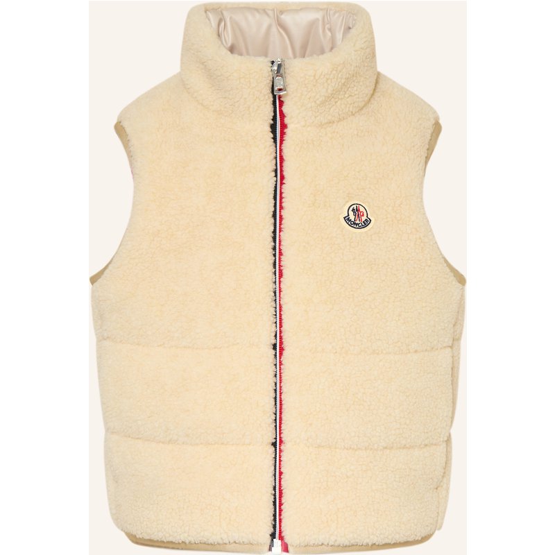 Moncler Enfant Teddyfell-Weste Orin beige