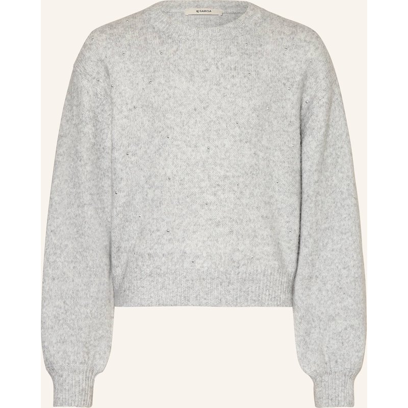 Garcia Pullover Mit Nieten weiss