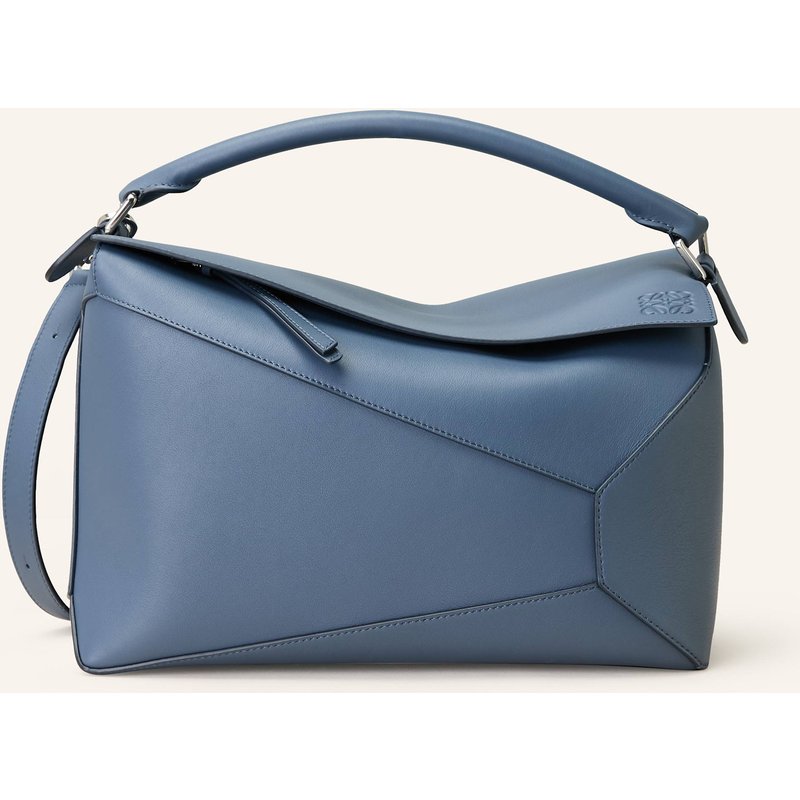 Loewe Handtasche Puzzle Edge Large blau