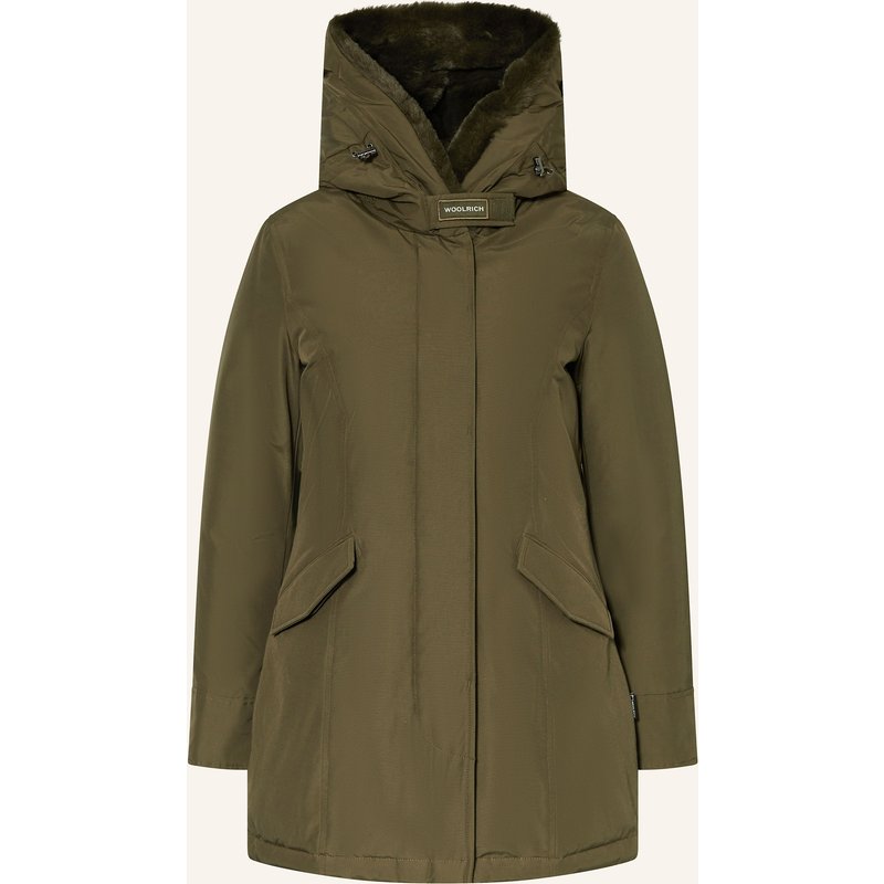Woolrich Daunenjacke Beaker Mit Kunstpelz gruen