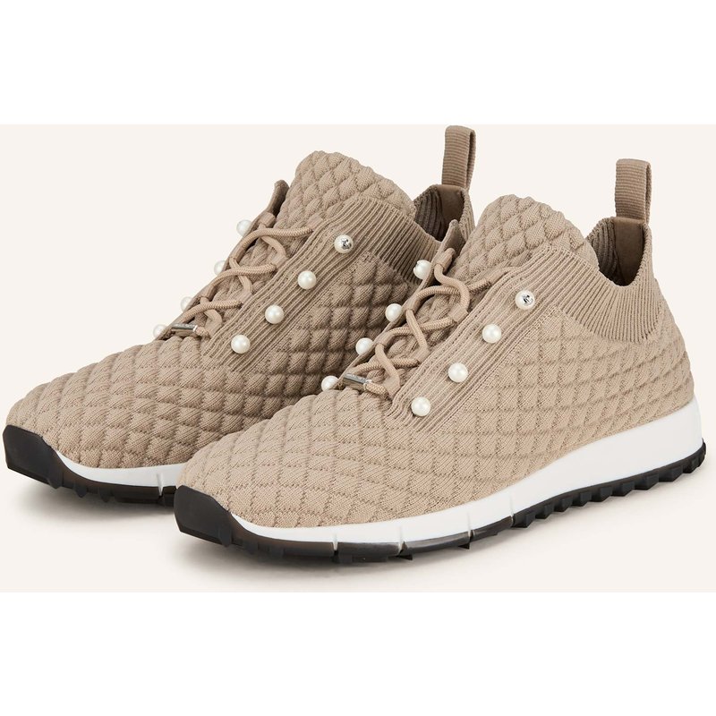 Jimmy Choo Sneaker Veles Mit Schmuckperlen grau