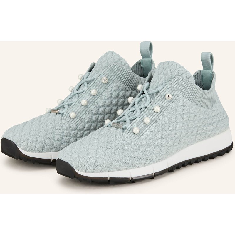 Jimmy Choo Sneaker Veles Mit Schmuckperlen gruen