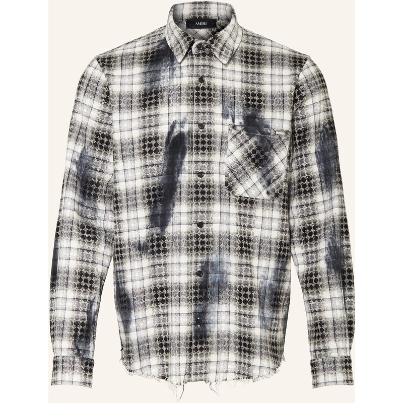 Amiri Flanellhemd Comfort Fit schwarz
