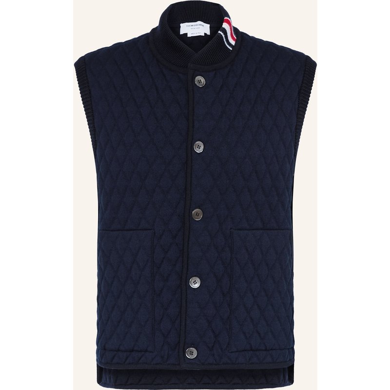 Thom Browne. Steppweste blau