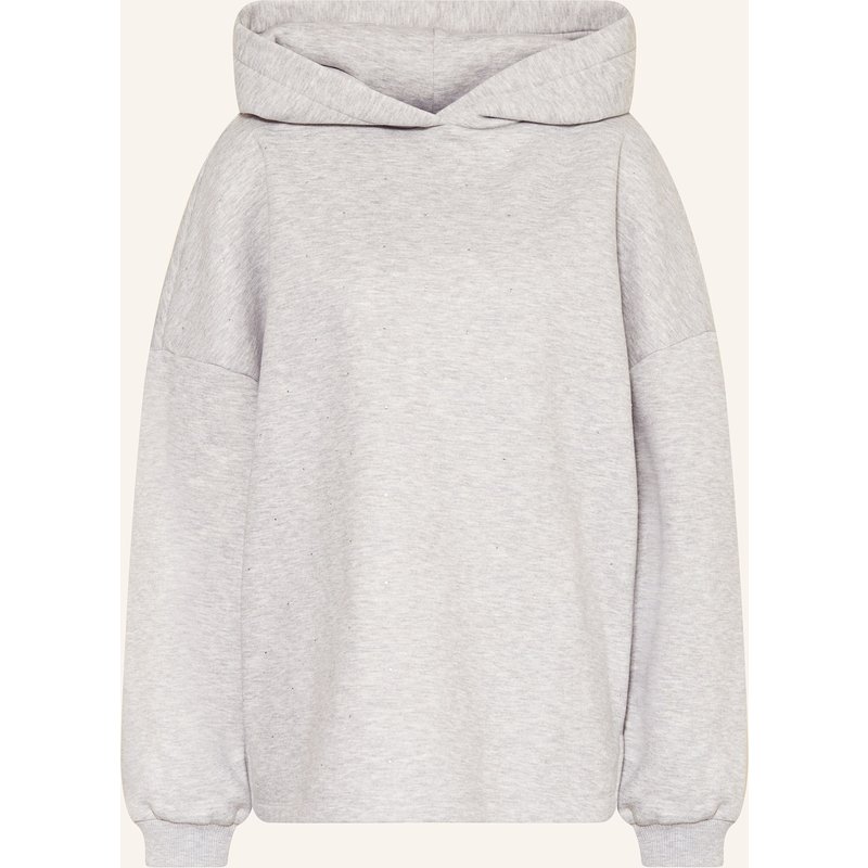 Rich & Royal Hoodie Mit Schmucksteinen silber