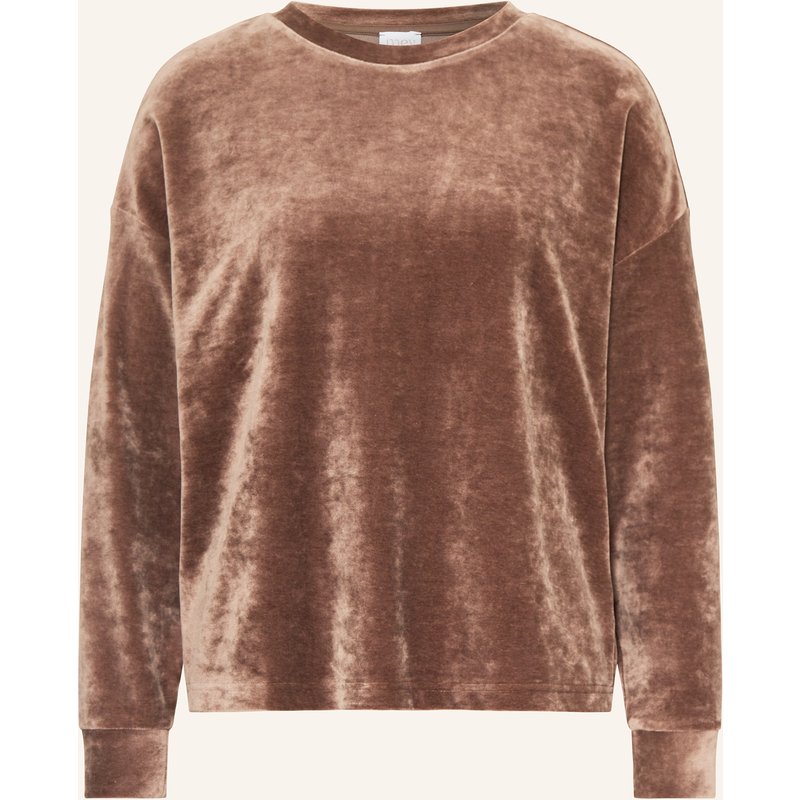 Mey Lounge-Sweatshirt Serie Velvet Dream Aus Nicki beige