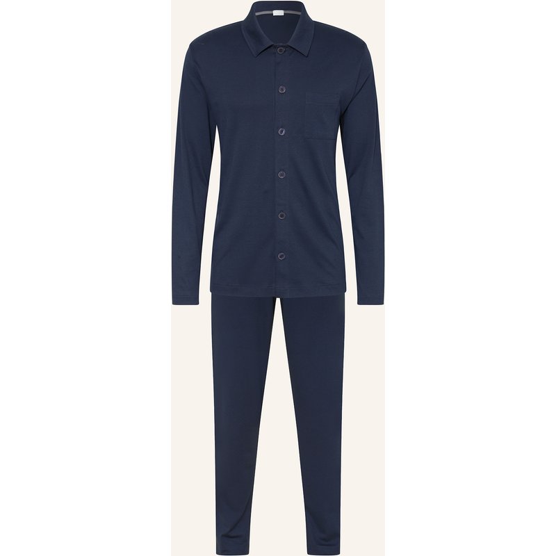 Mey Schlafanzug Serie Pure Night blau