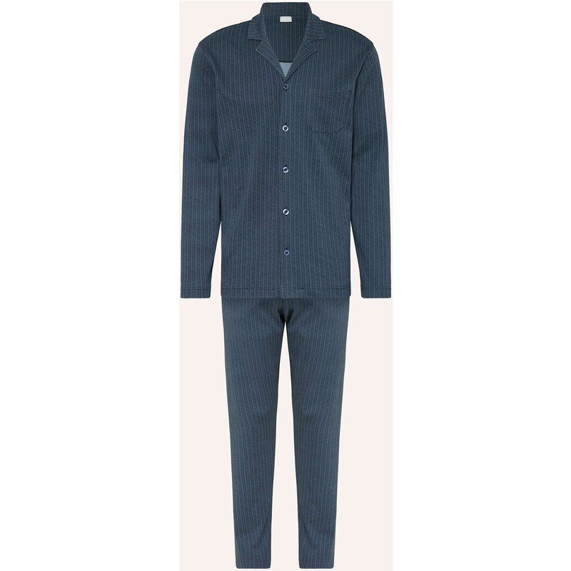Mey Schlafanzug Serie Wintery blau